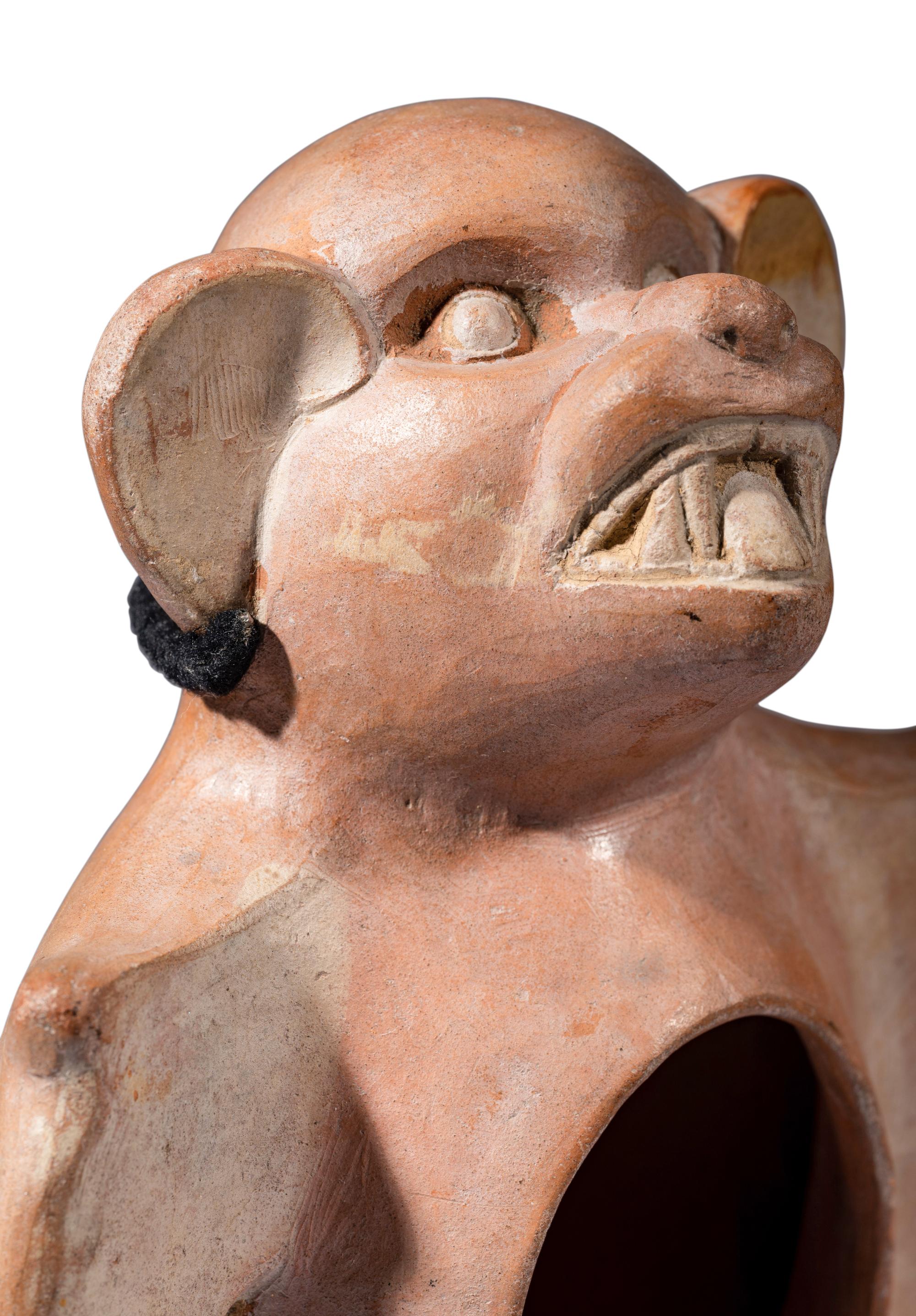 A Moche Bat Effigy Vessel