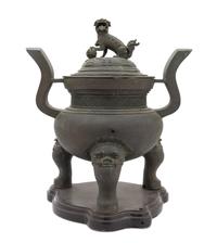 A Chinese Bronze Covered Censer 17TH/18TH CENTURY Height overall 20 1/2 inches. — 17TH/18TH CENTURY