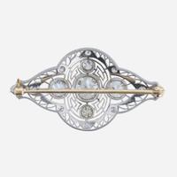 Belle Epoque diamond and platinum brooch