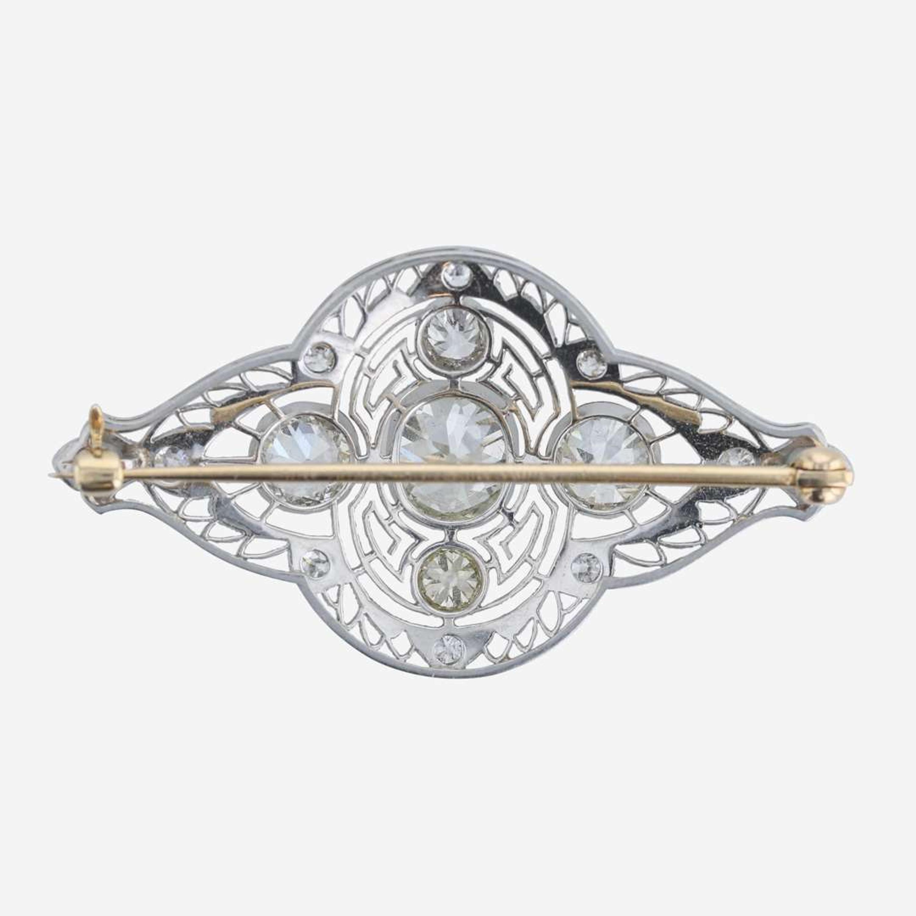 Belle Epoque diamond and platinum brooch