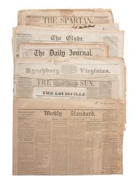 [NEWSPAPERS] 150+ Southern newspapers, incl. Daily Georgian (Savannah) & Charleston Courier.