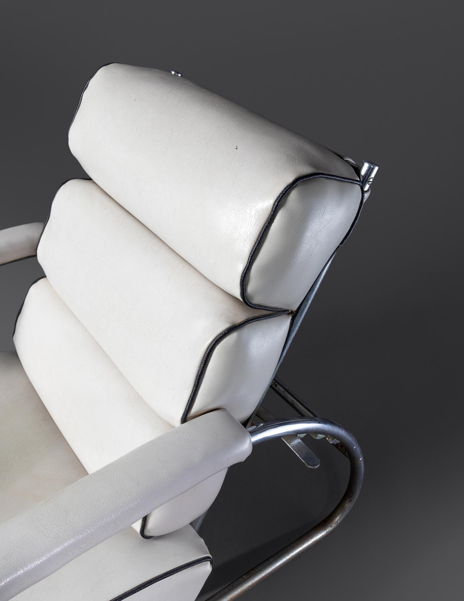 Adjustable Lounge Chair and Ottoman Troy Sunshade Co., USA