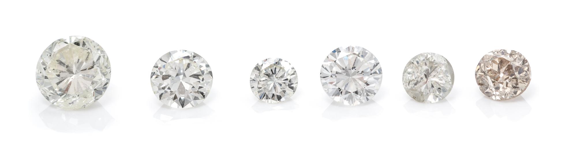 A Collection of Loose Round Brilliant Cut Diamonds,