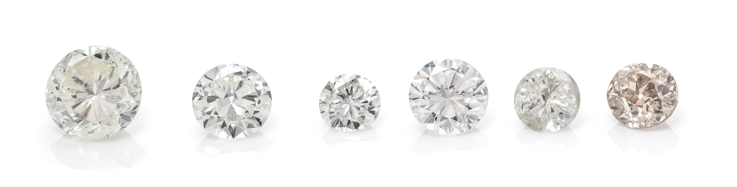 A Collection of Loose Round Brilliant Cut Diamonds,