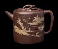 A Chinese Yixing Stoneware Covered Teapot