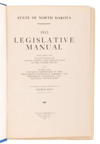 [NORTH DAKOTA]. A collection of early North Dakota legislative publications, comprising: