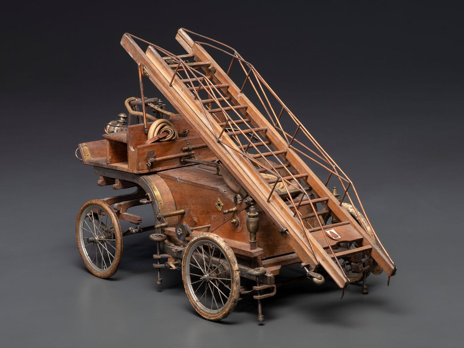 An Early Wood Ladder Wagon Model
