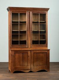 A Federal Cherrywood Step-Back Cupboard