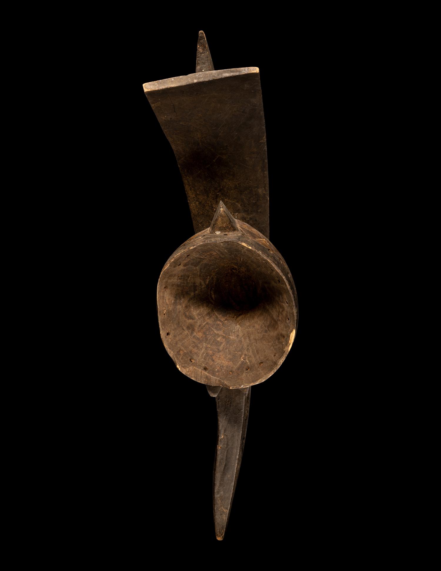 Two Mossi Wood Bird Helmet Masks