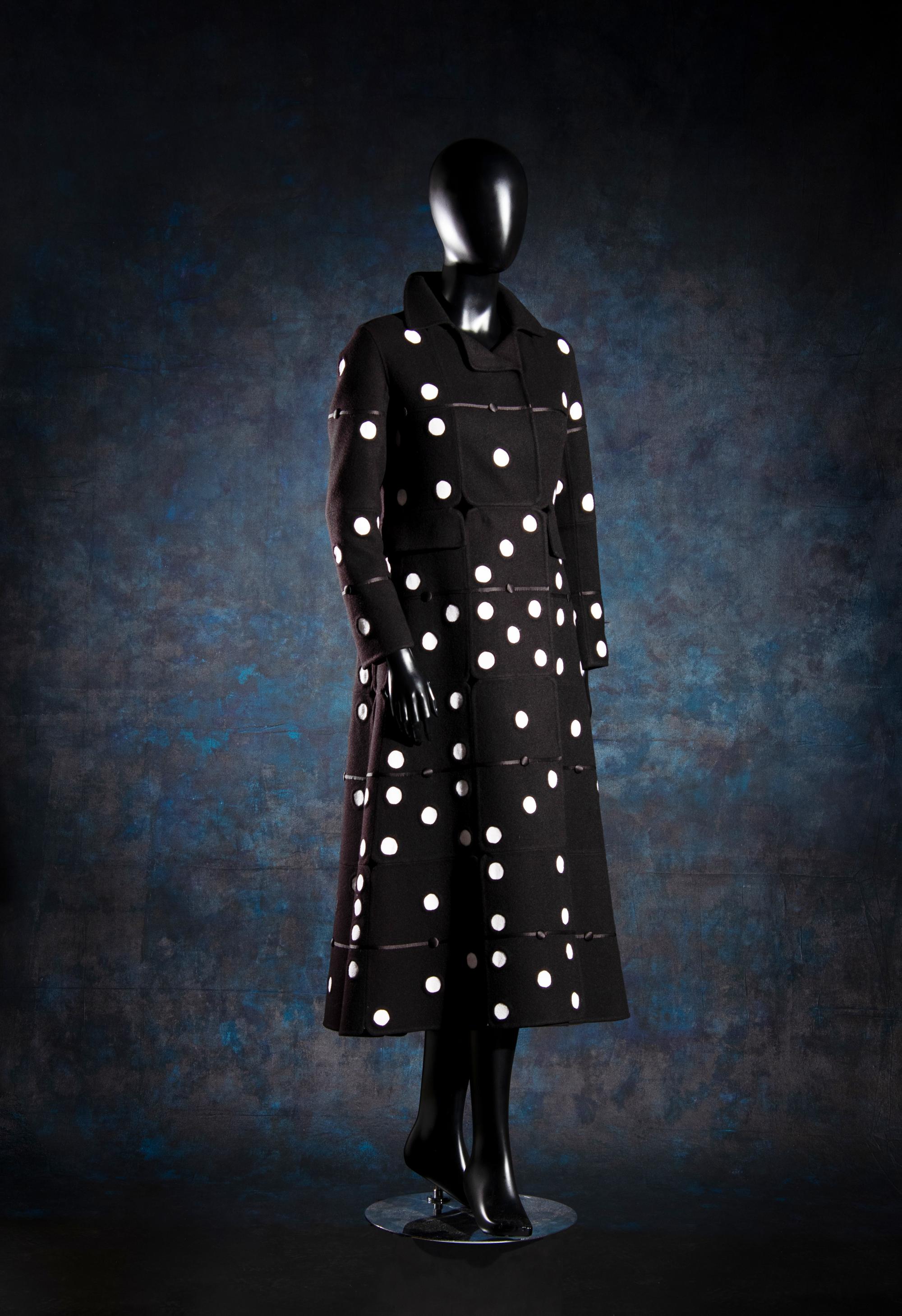 Christian Dior Haute Couture Domino Pattern Wool Coat, Spring/Summer 2018