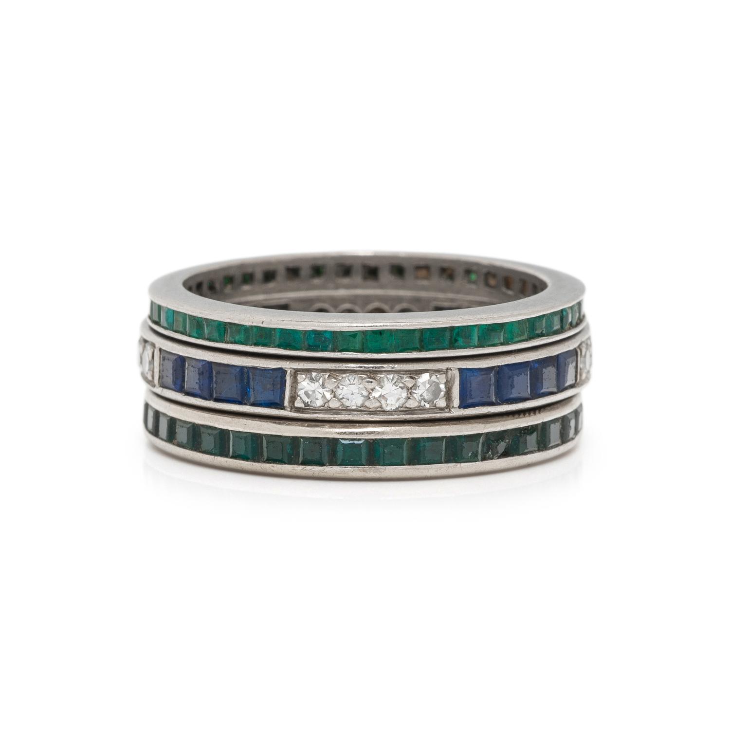 COLLECTION OF STACKING ETERNITY BANDS