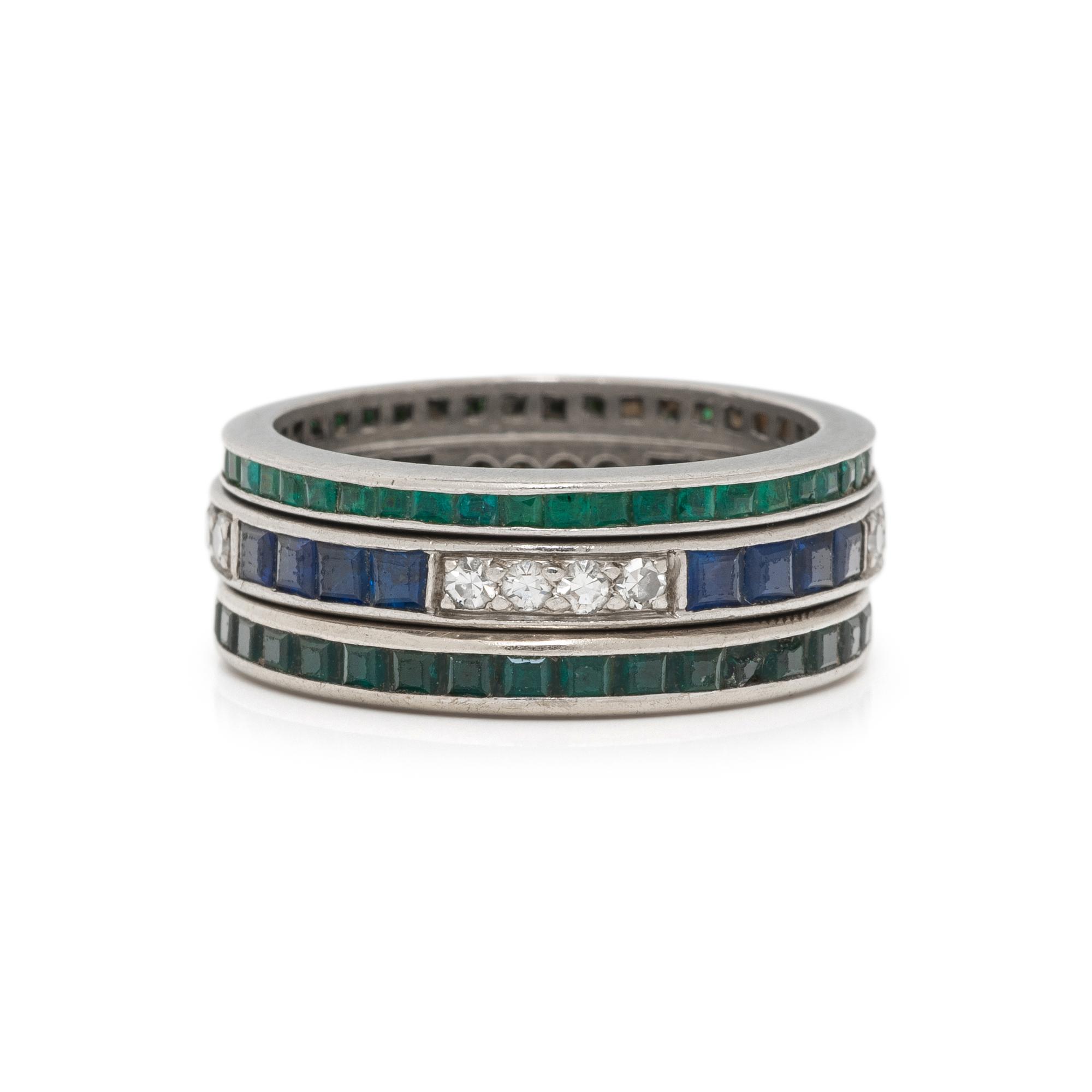 COLLECTION OF STACKING ETERNITY BANDS