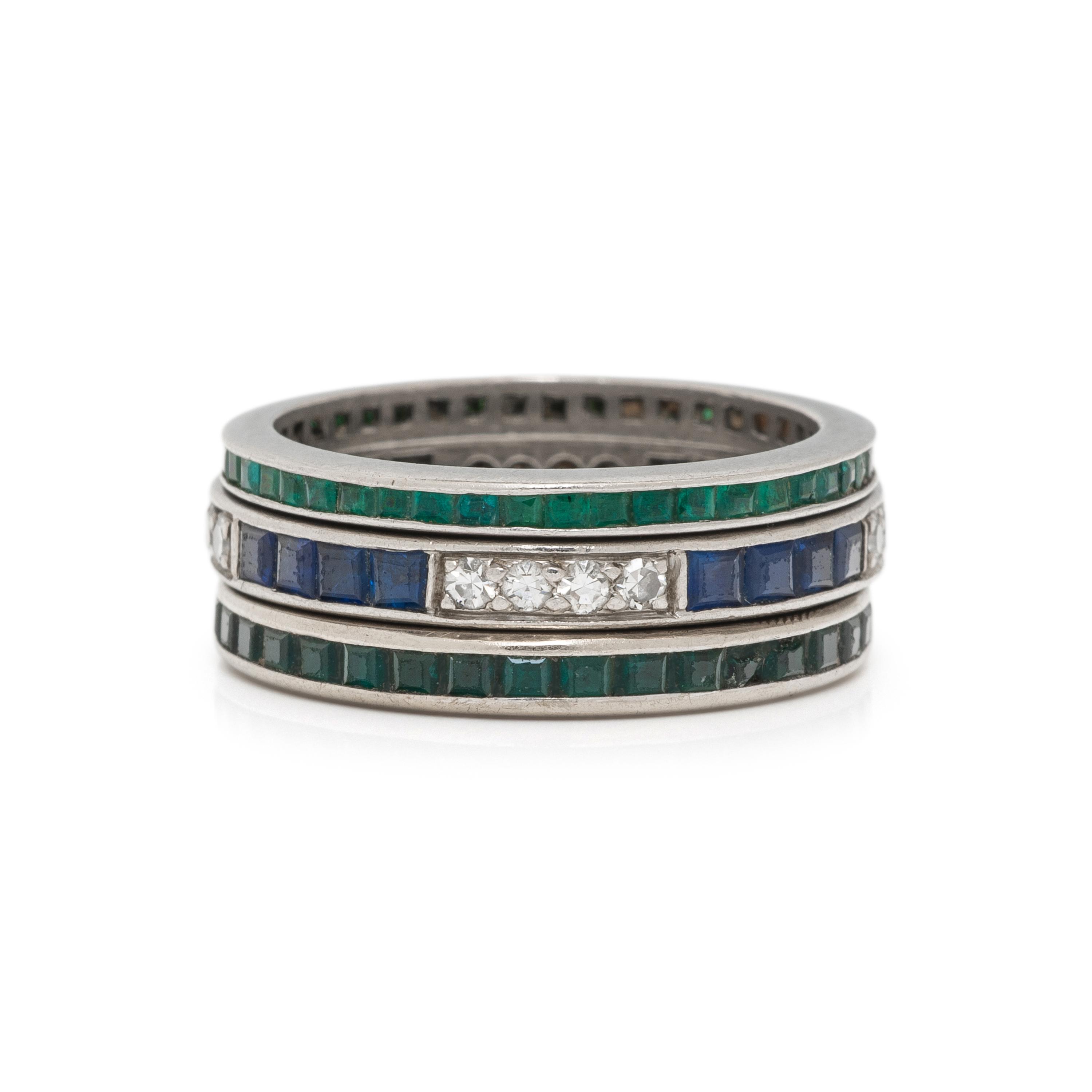 COLLECTION OF STACKING ETERNITY BANDS