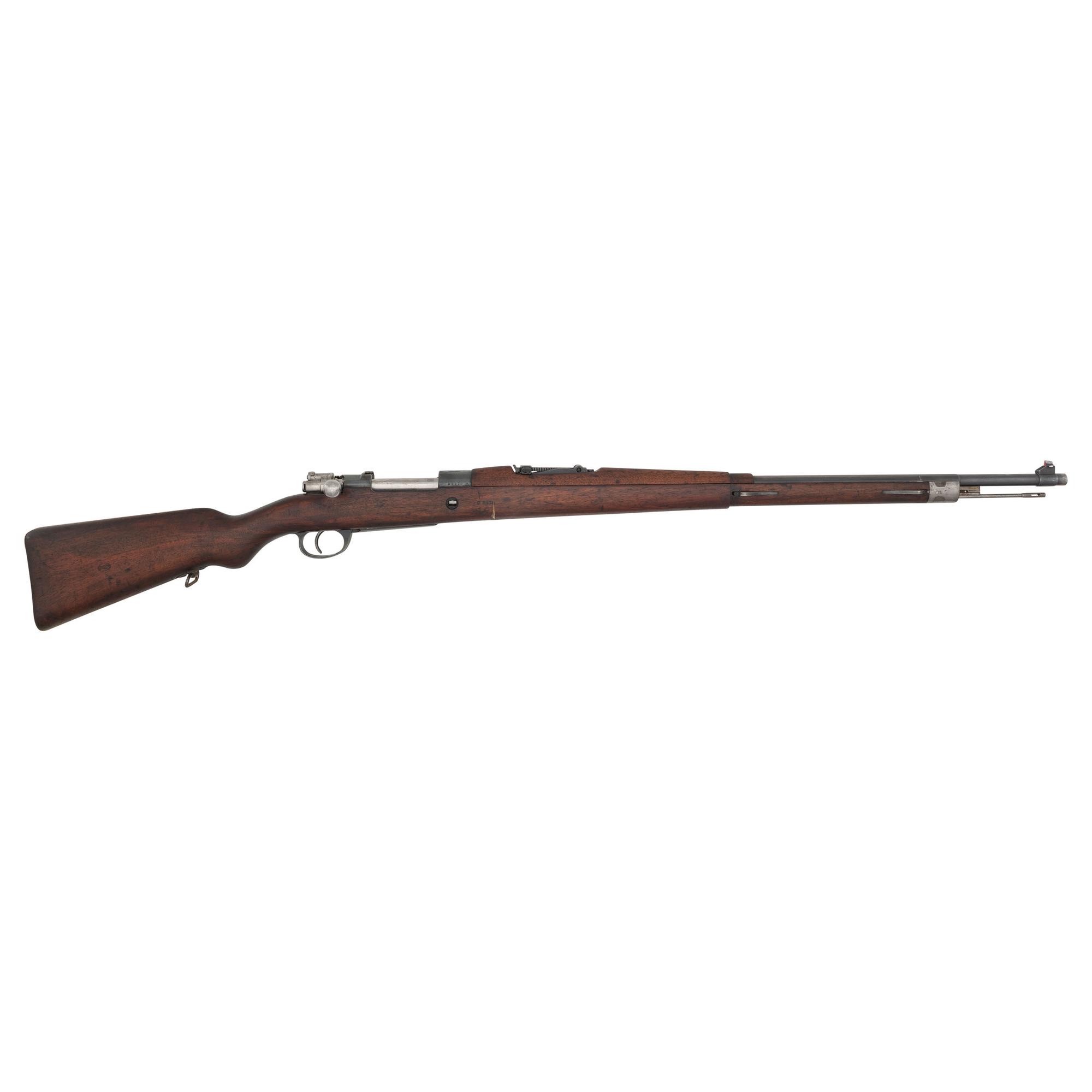 ** Argentine Mauser Model 1909 Rifle Missing Barrel Bands and Stock Bolt