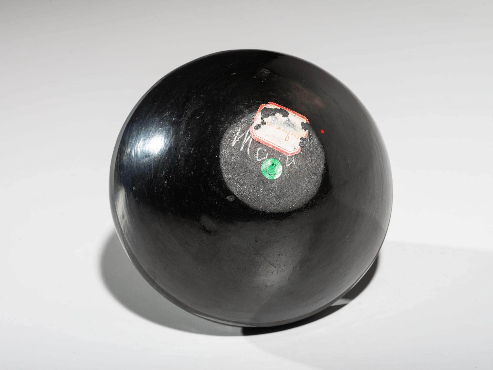 Blackware Pottery Bowl, with Avanyu 1923-1925