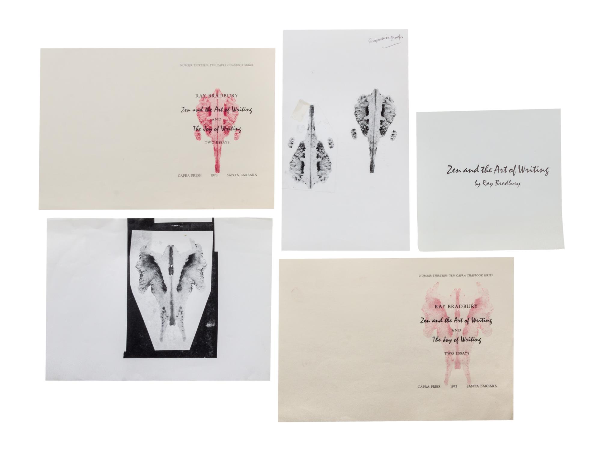 BRADBURY, RAY. Zen and the Art of Writing and The Joy of Writing. Santa Barbara, CA, 1973. Limited, signed.