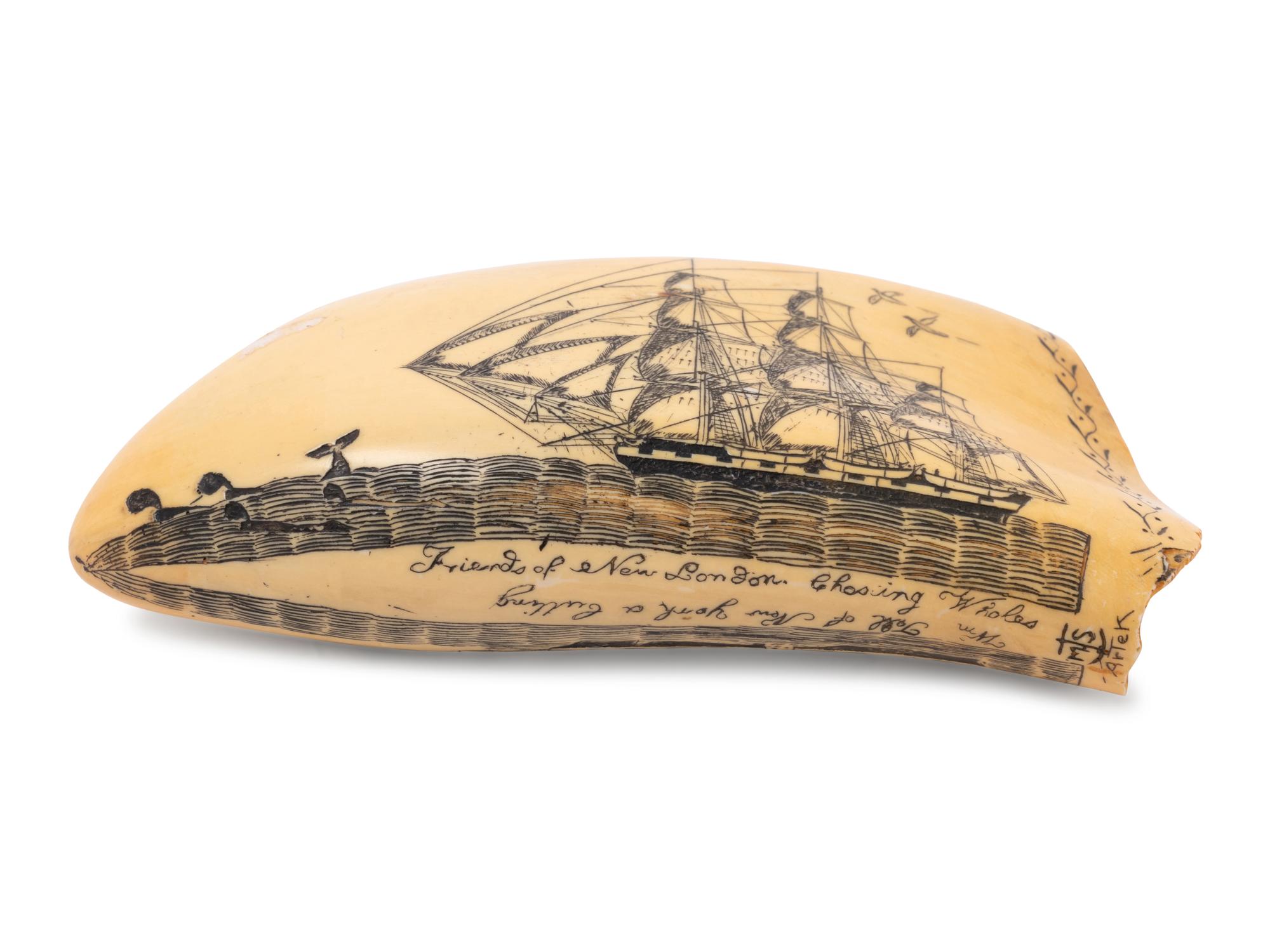 Five Faux Scrimshaw Teeth and Tusks