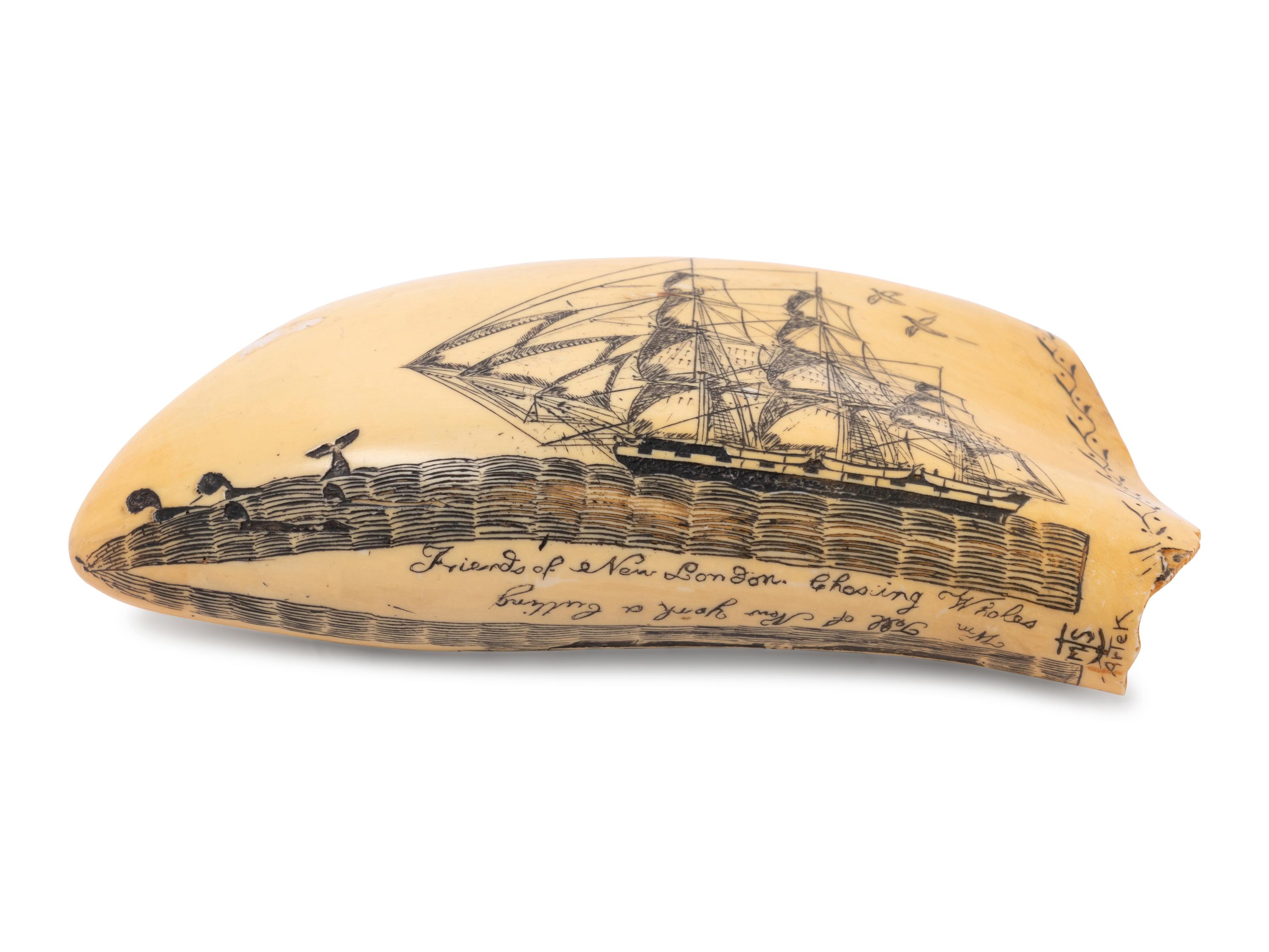 Five Faux Scrimshaw Teeth and Tusks