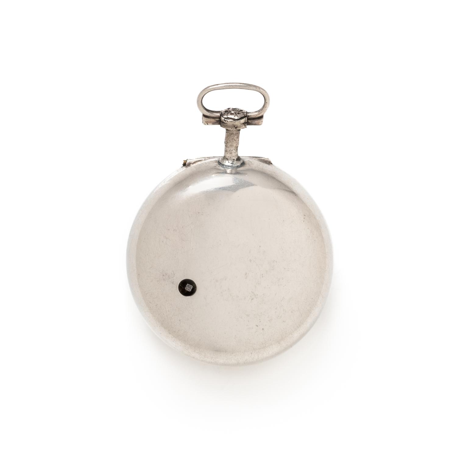 BRITISH, STERLING SILVER CALENDAR OPEN FACE POCKET WATCH