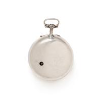 BRITISH, STERLING SILVER CALENDAR OPEN FACE POCKET WATCH
