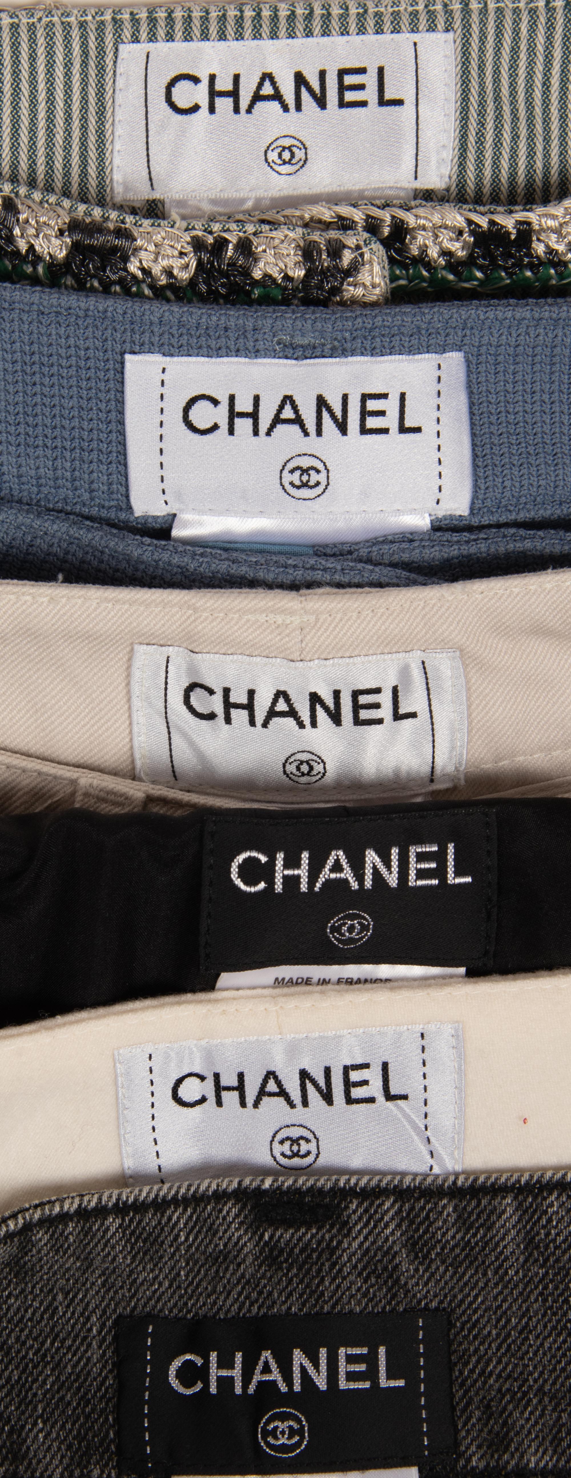 Four Chanel Pairs of Jeans and Two Pants, 2003-2005