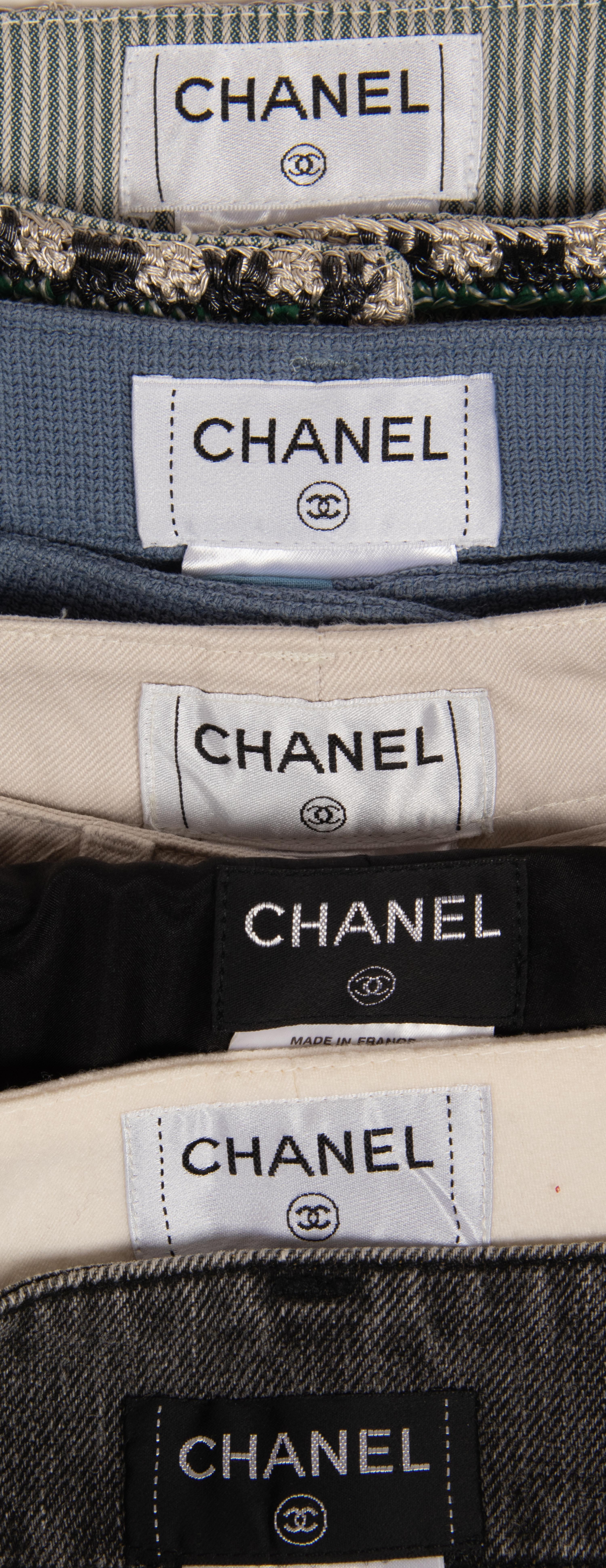 Four Chanel Pairs of Jeans and Two Pants, 2003-2005