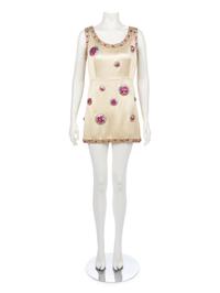 Chloé Mini Dress with Faceted Pod Appliques, 1960-70s