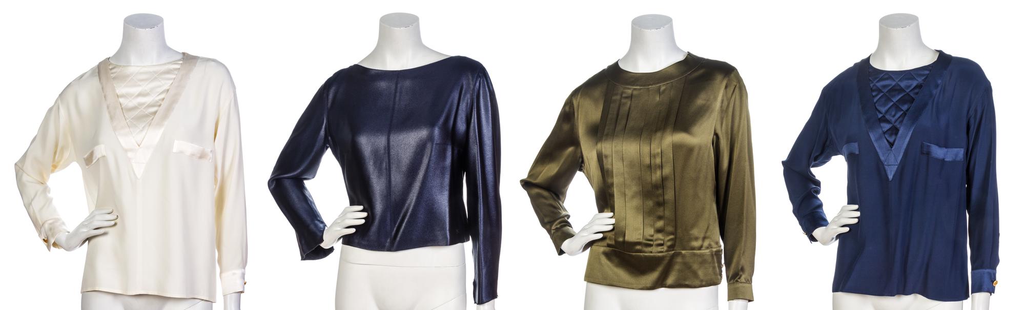 A Group of Twelve Chanel Blouses,