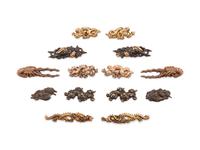 Fourteen Mixed Metal Menuki