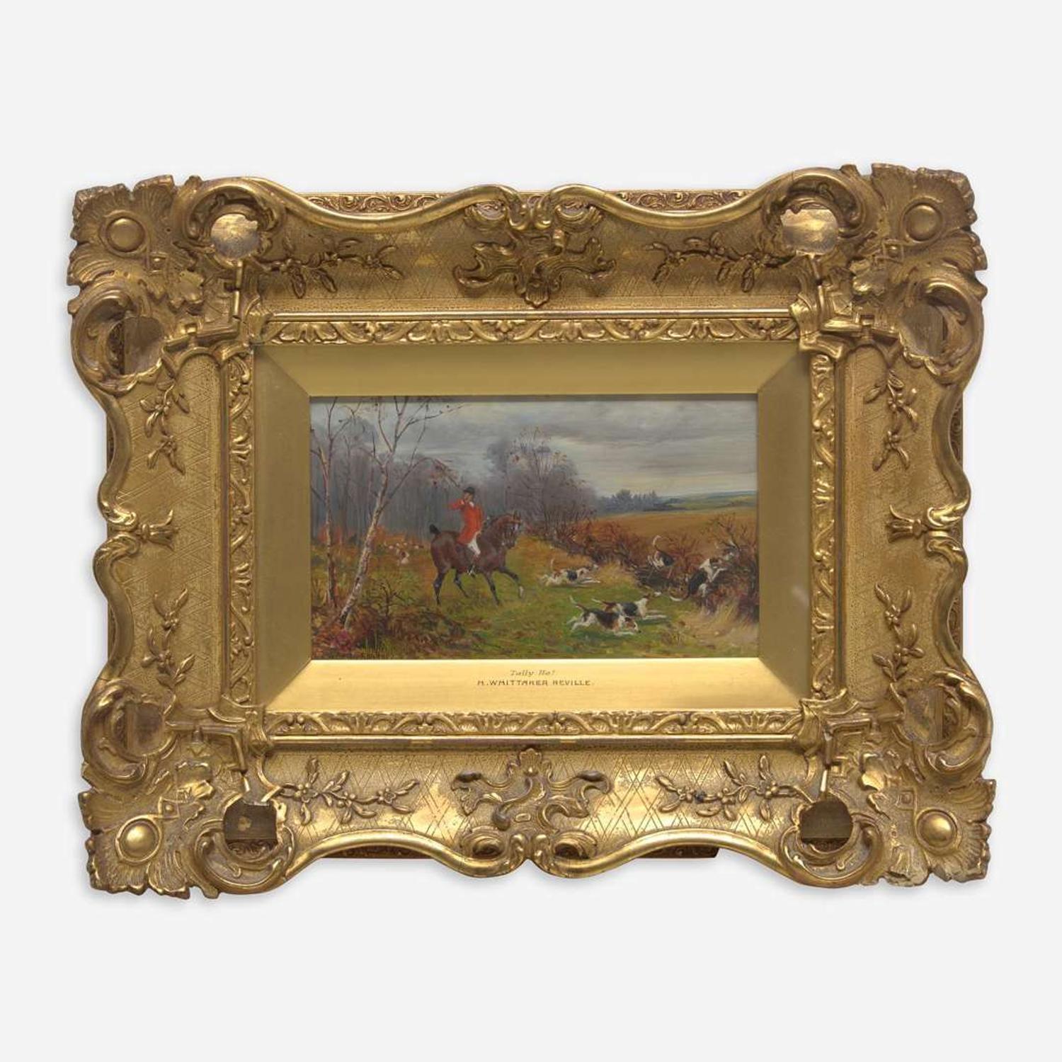 H. Whittaker Reville (British, 19th Century) Four Works: The Fall, Tally Ho!, The Kill, Full Cry