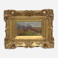 H. Whittaker Reville (British, 19th Century) Four Works: The Fall, Tally Ho!, The Kill, Full Cry