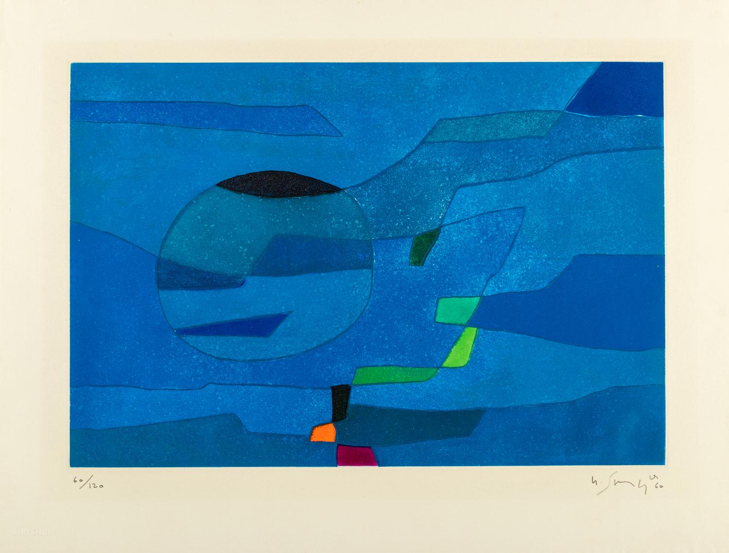 A Group of Four Prints ( Estacade, Plage et Baigneuse Fleur; Mer-Espace-Reflect ; Heure Meridienne ; and Jardin Marine )