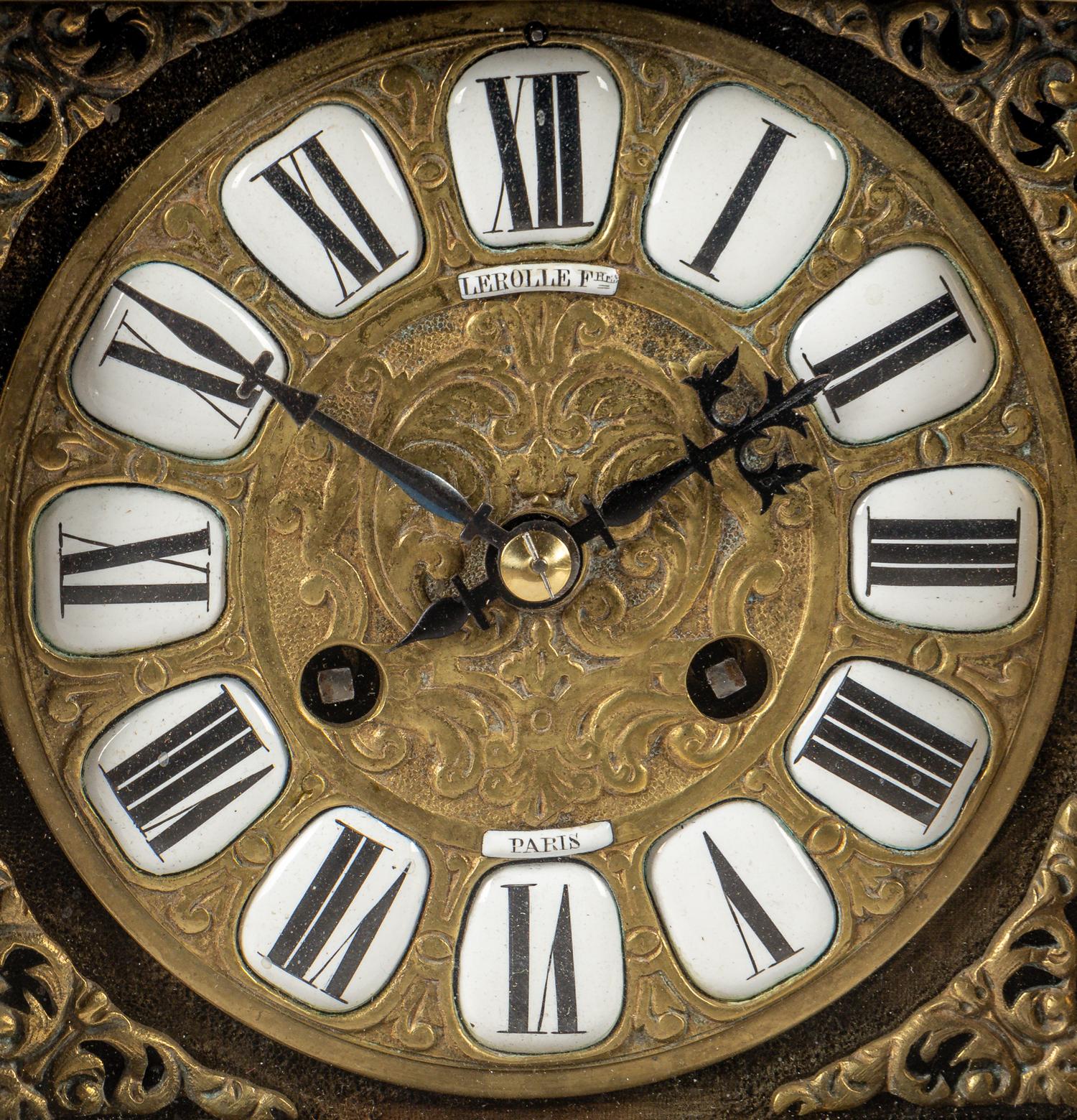 A French Gilt Bronze Mantel Clock