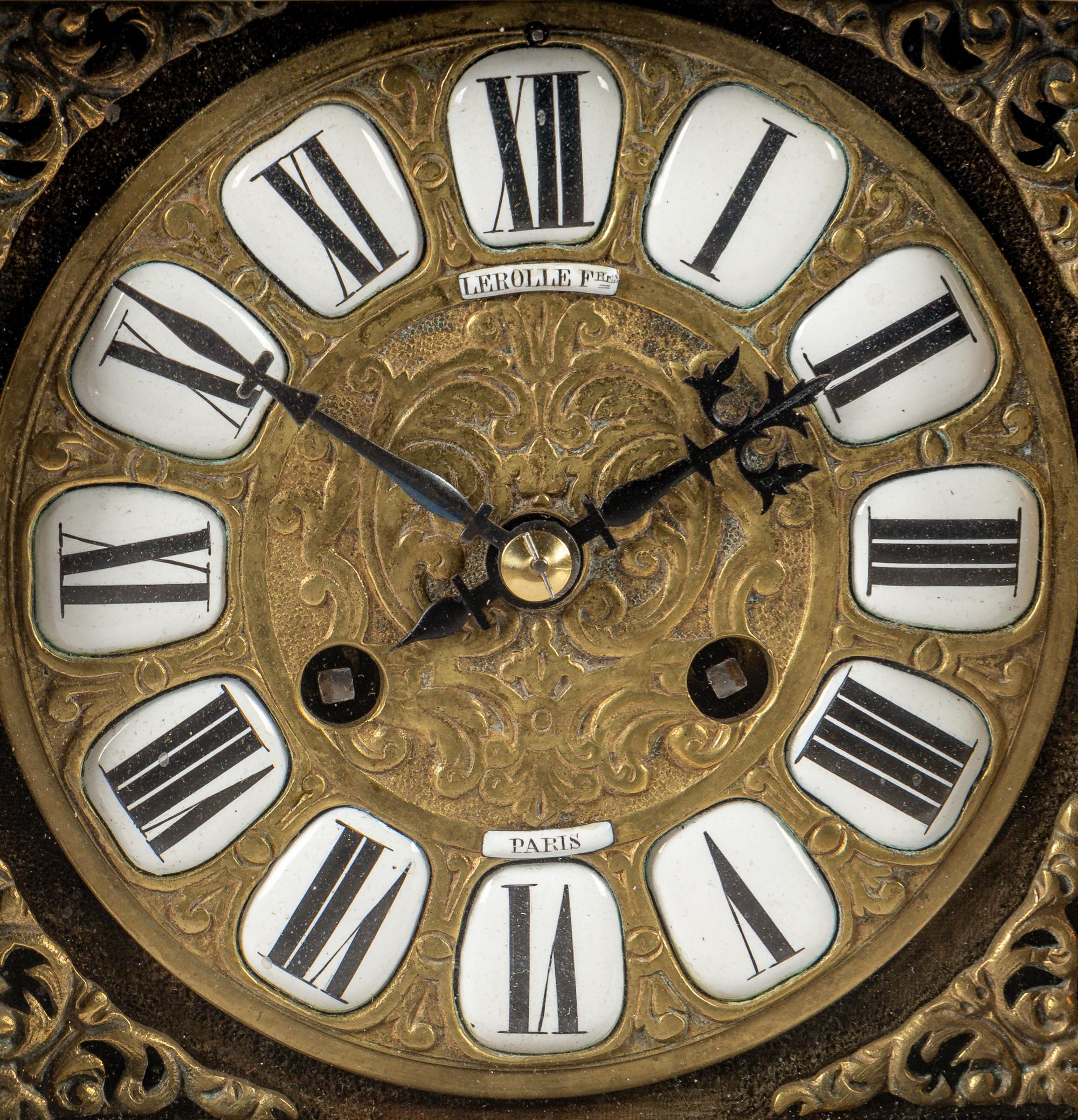 A French Gilt Bronze Mantel Clock