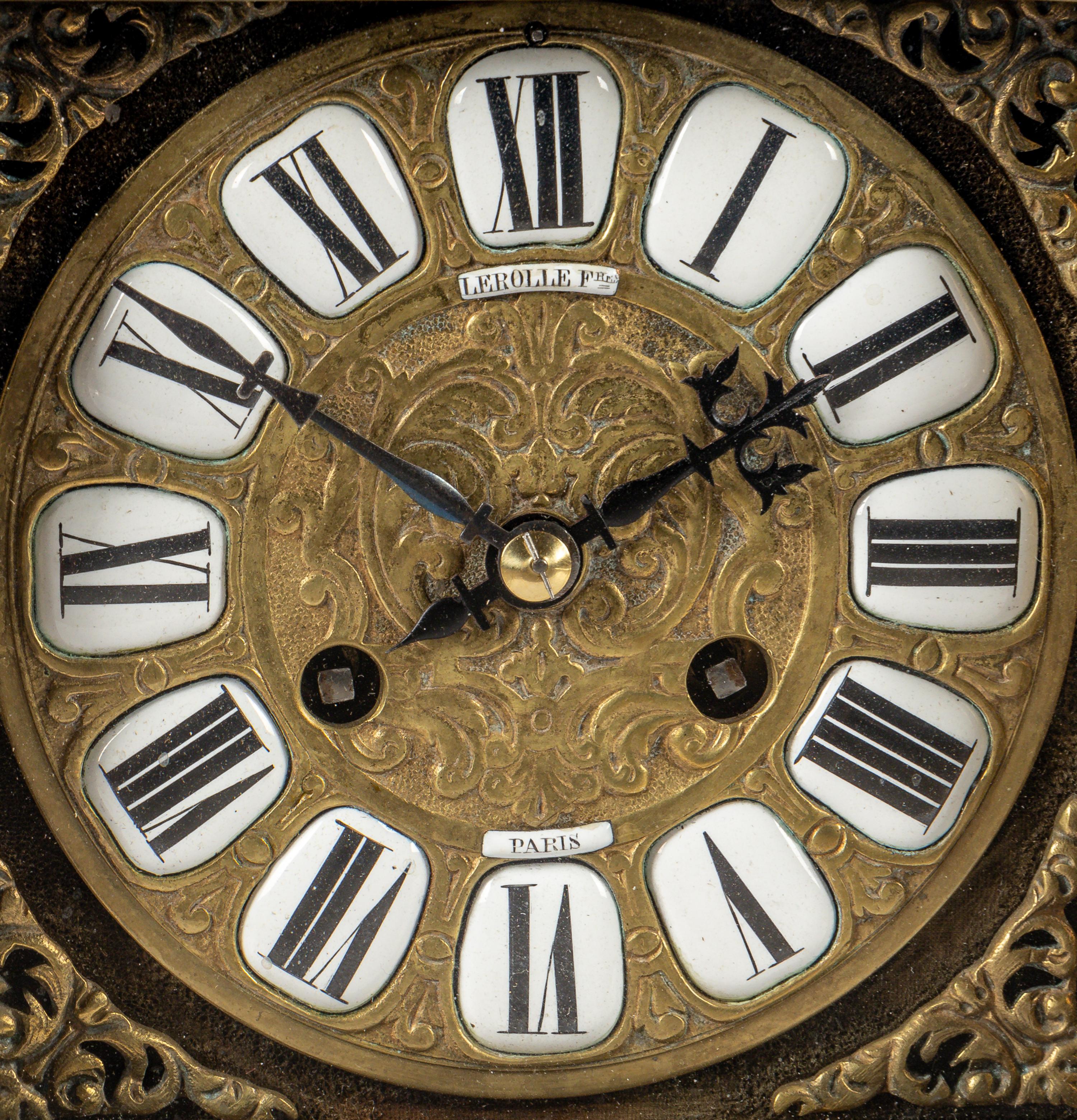 A French Gilt Bronze Mantel Clock