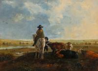 Herdsman with Oxen