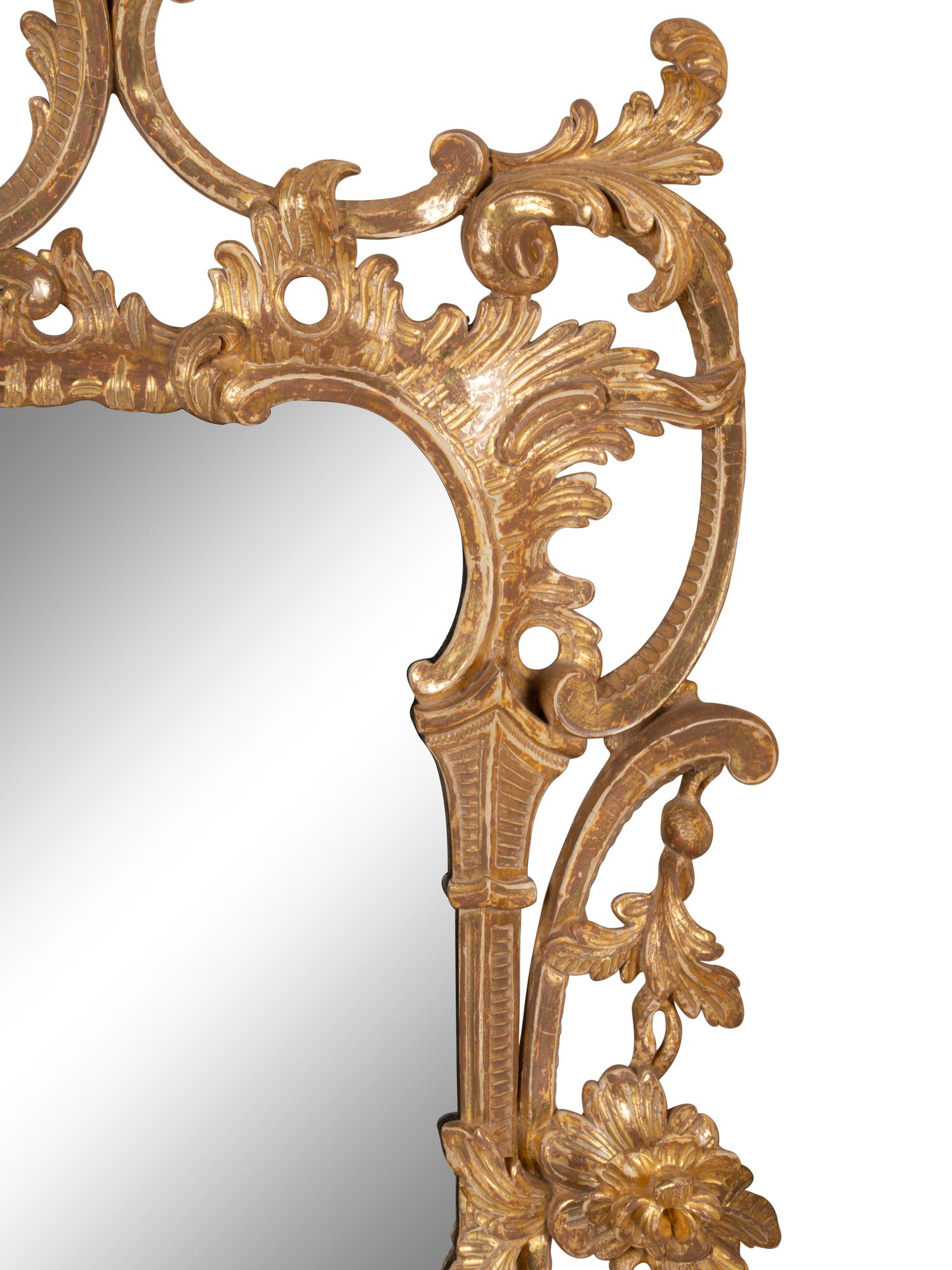 A Pair of George III Giltwood Mirrors