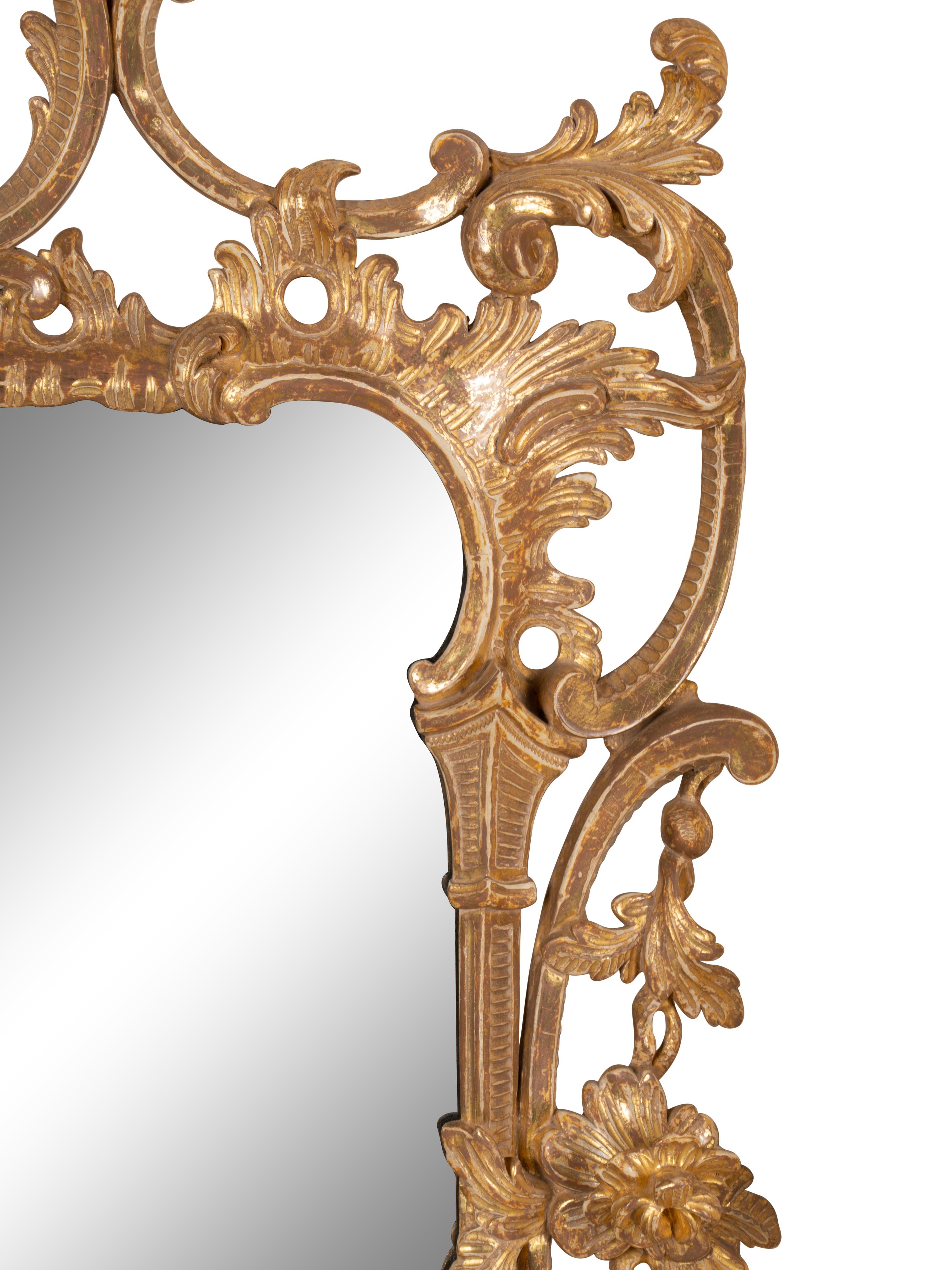 A Pair of George III Giltwood Mirrors
