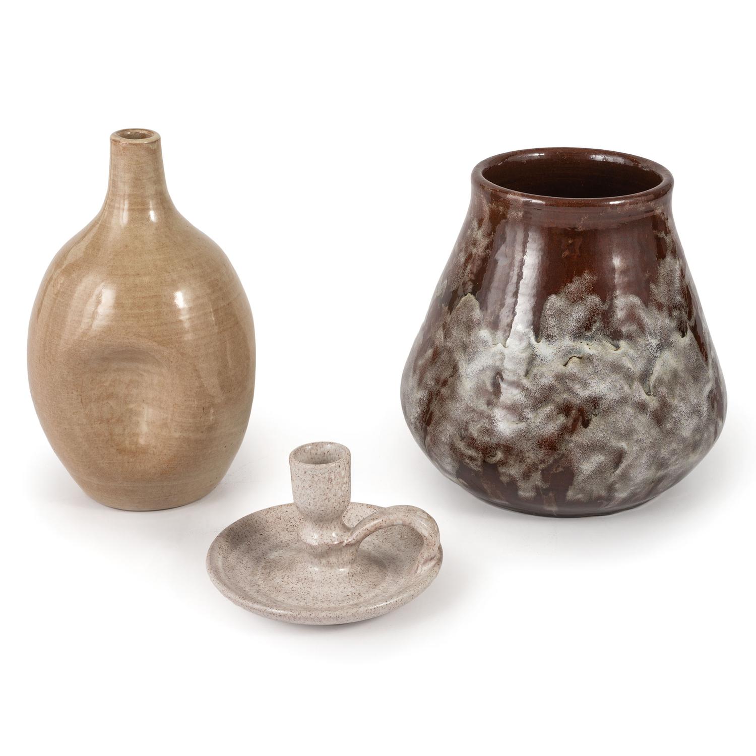 Three Teague Pottery Pieces