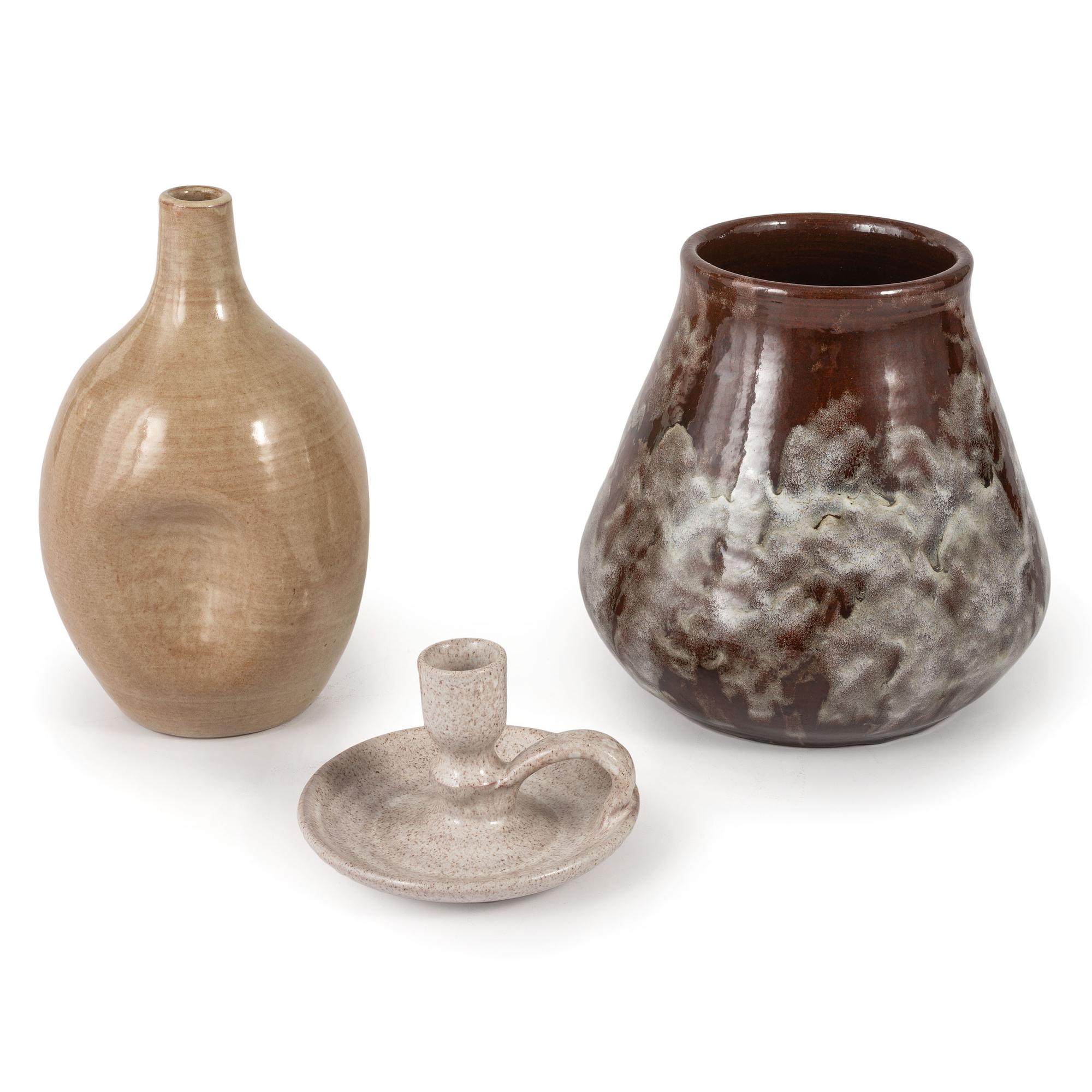 Three Teague Pottery Pieces
