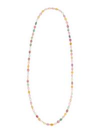 YELLOW GOLD AND TOURMALINE NECKLACE