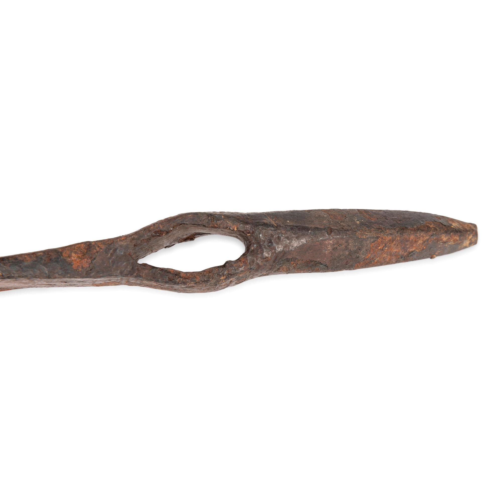 Spike Tomahawk and Pipe Tomahawk Heads — lot of 2, both hand-forged