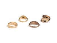 VICTORIAN, COLLECTION OF MOURNING RINGS