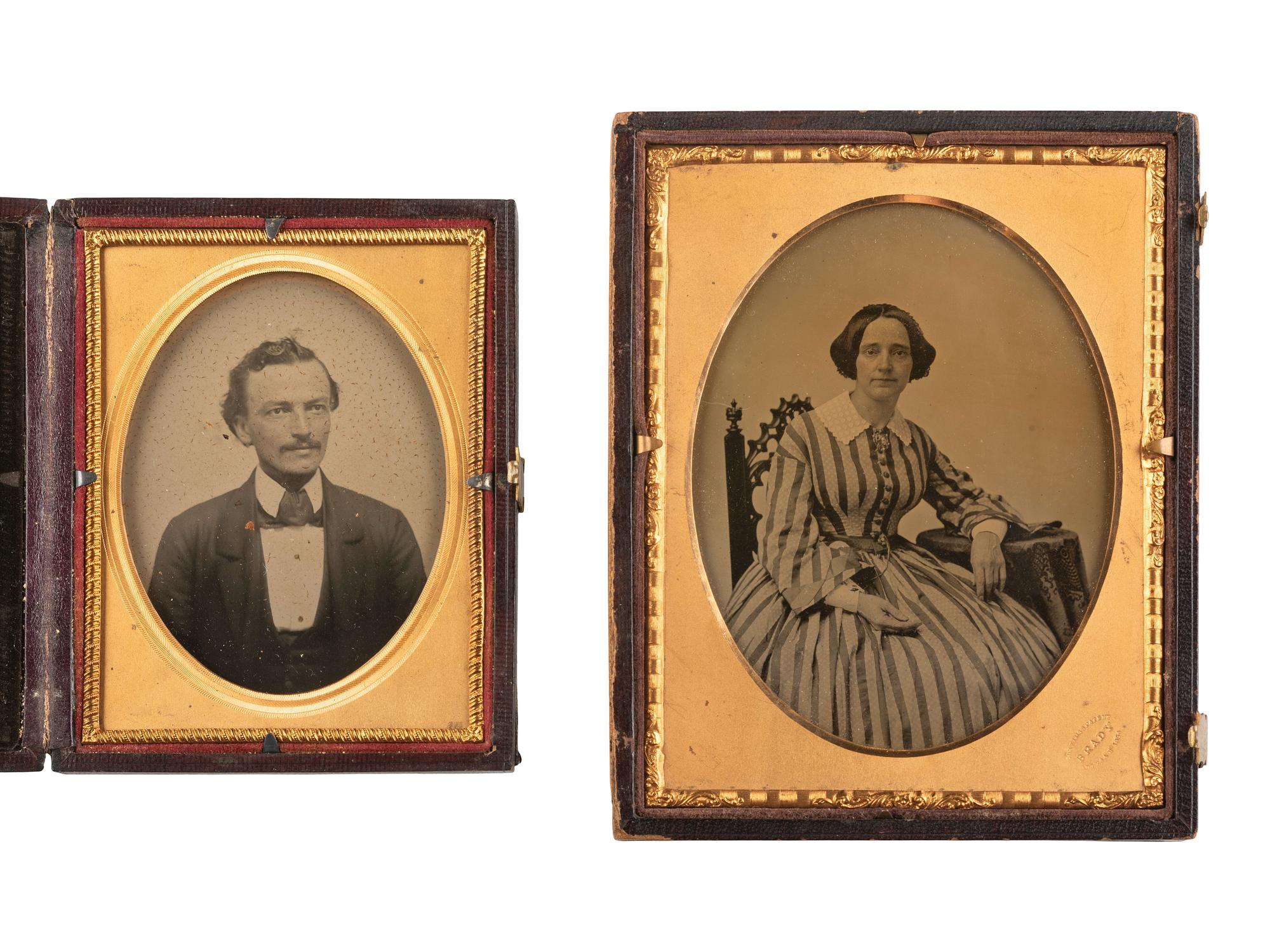 [EARLY PHOTOGRAPHY]. Assorted portraiture incl. daguerreotypes, ambrotypes, tintypes, and others.