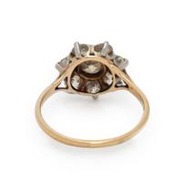 COLORED DIAMOND AND DIAMOND RING