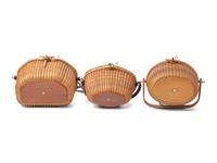 A Collection of Five Nantucket Lightship Purse Baskets, Various Makers, Dates Ranging 1963-2006