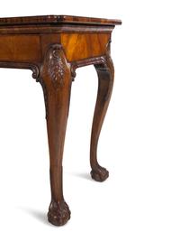 A George III Carved Mahogany Writing Table