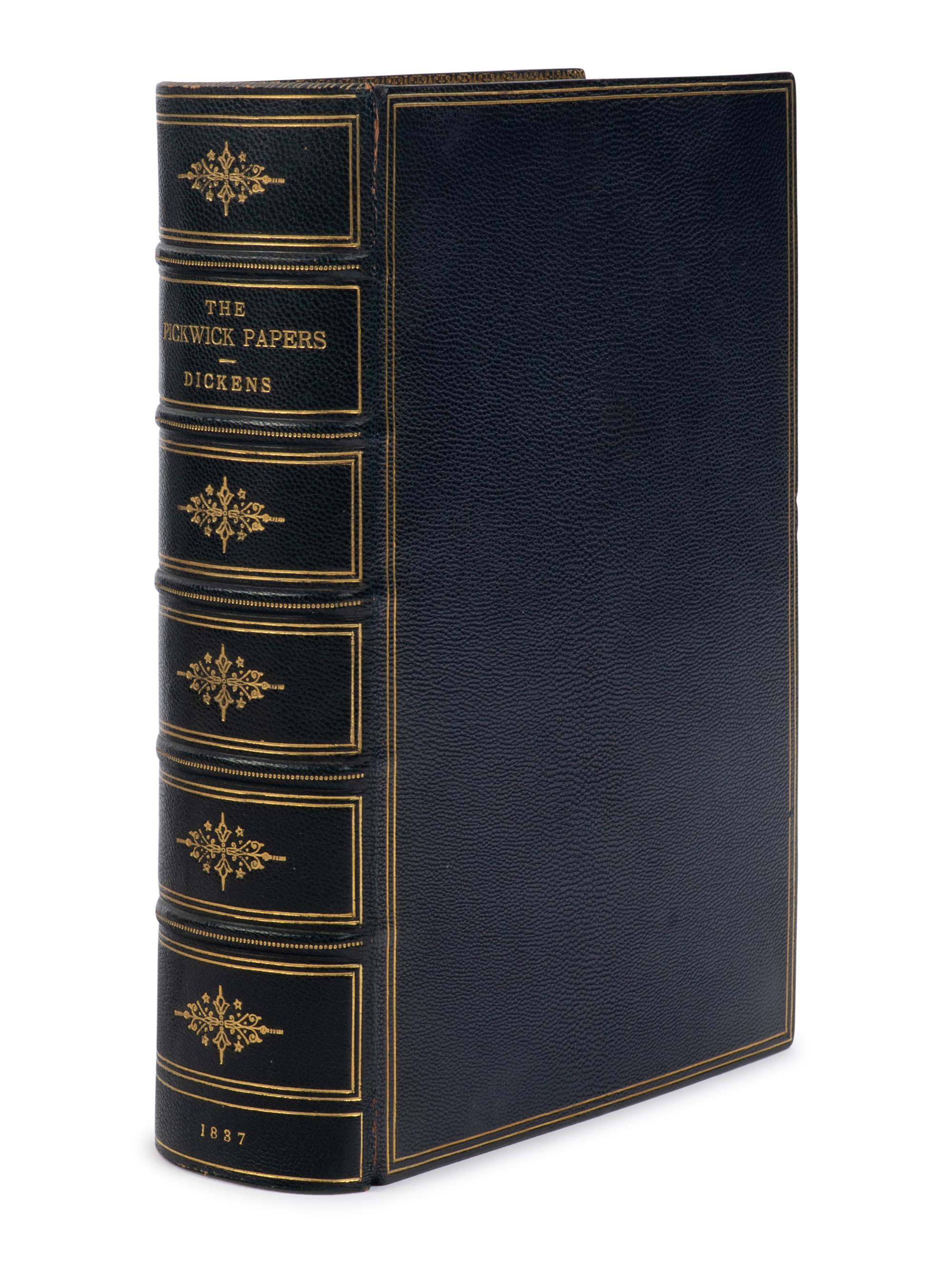 DICKENS, Charles (1812-1870). The Posthumous Papers of the Pickwick Club . London: Chapman and Hall, 1837.