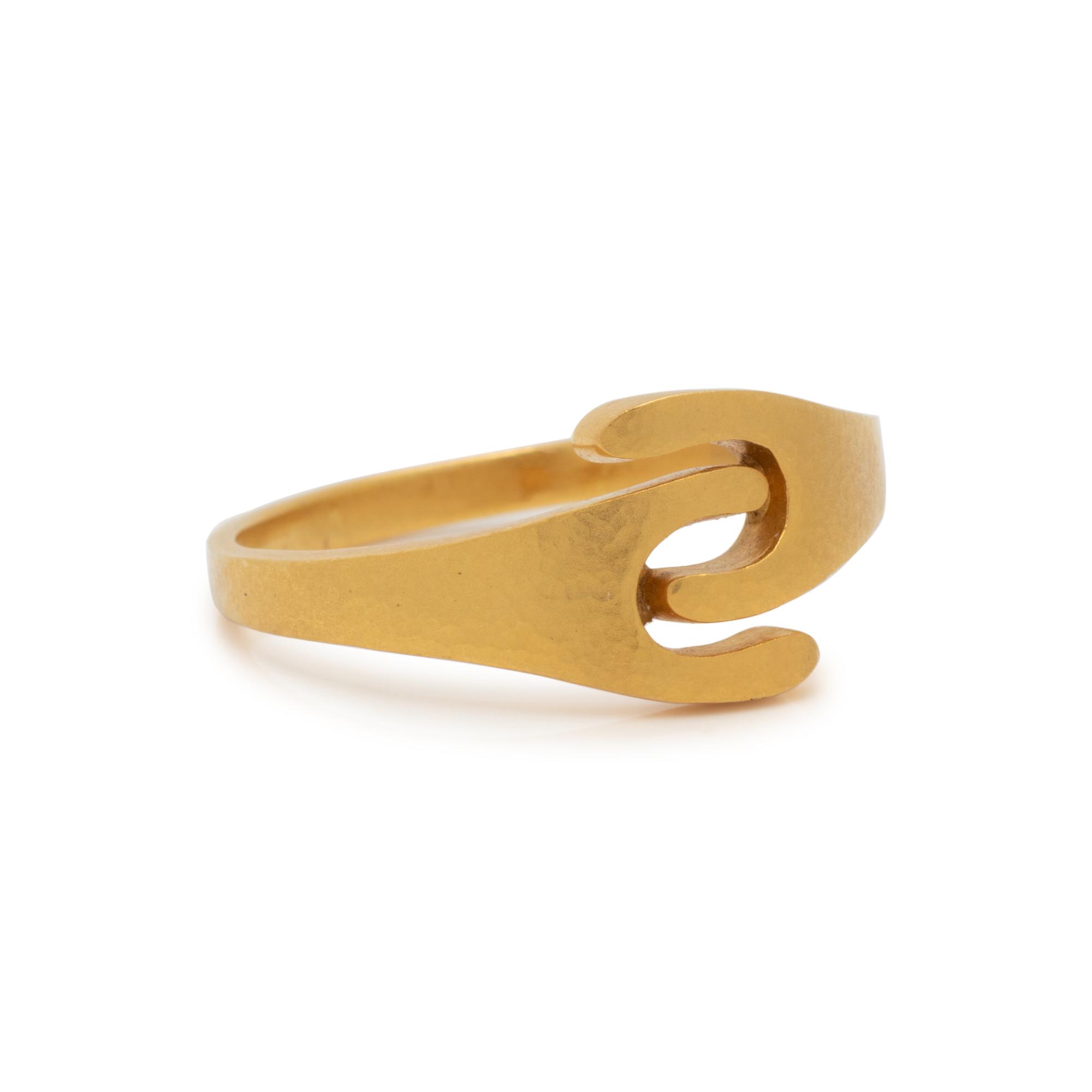 LALAOUNIS, YELLOW GOLD RING