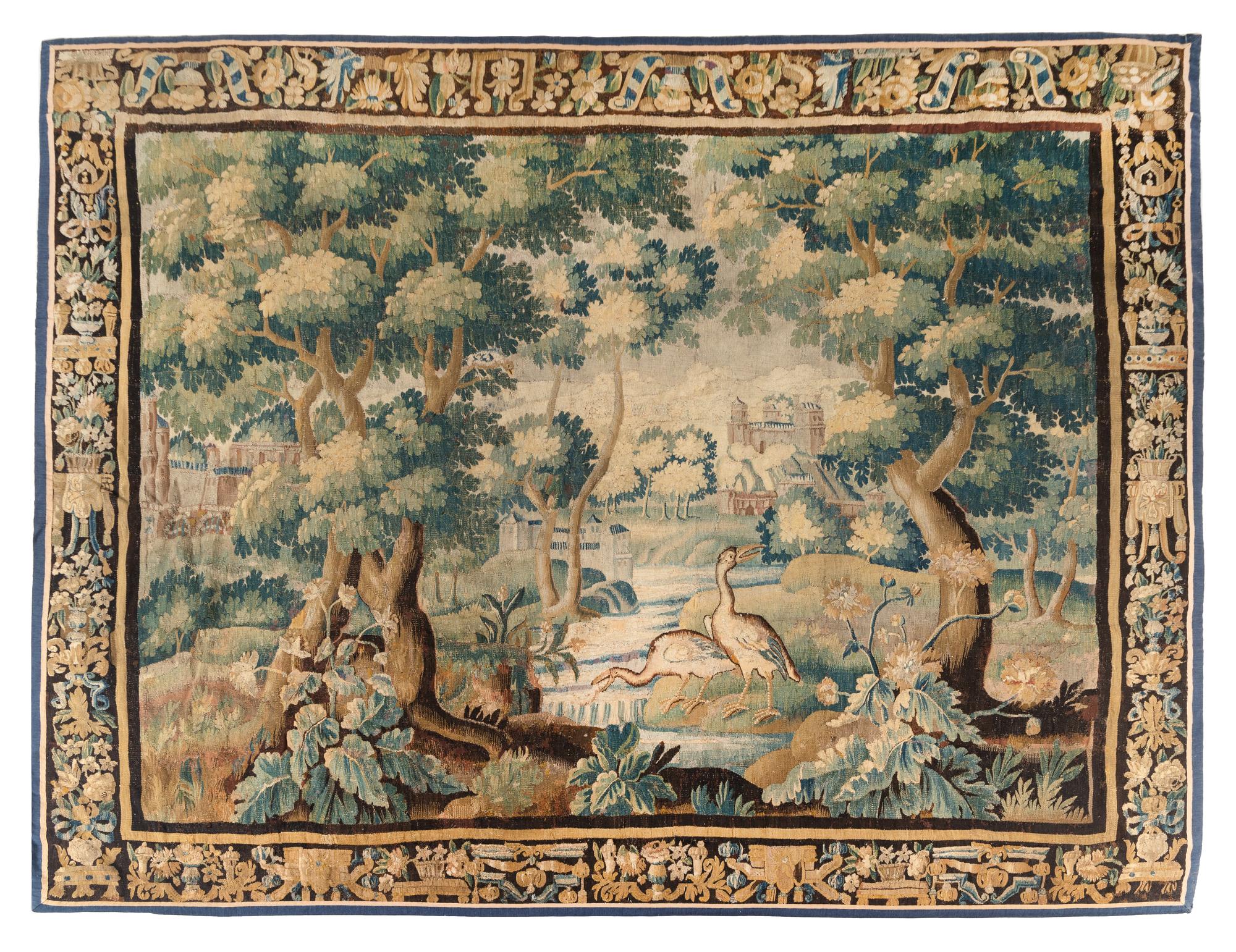An Aubusson Wool Tapestry